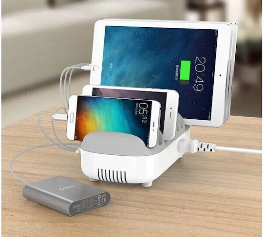 Usb Hub Compulocks 10pusbdks-uk Λευκό Γκρι 120 W