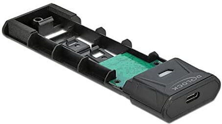 DeLock Case for Hard Drive M.2 PCI Express / SATA III with Connection Type-C Gray