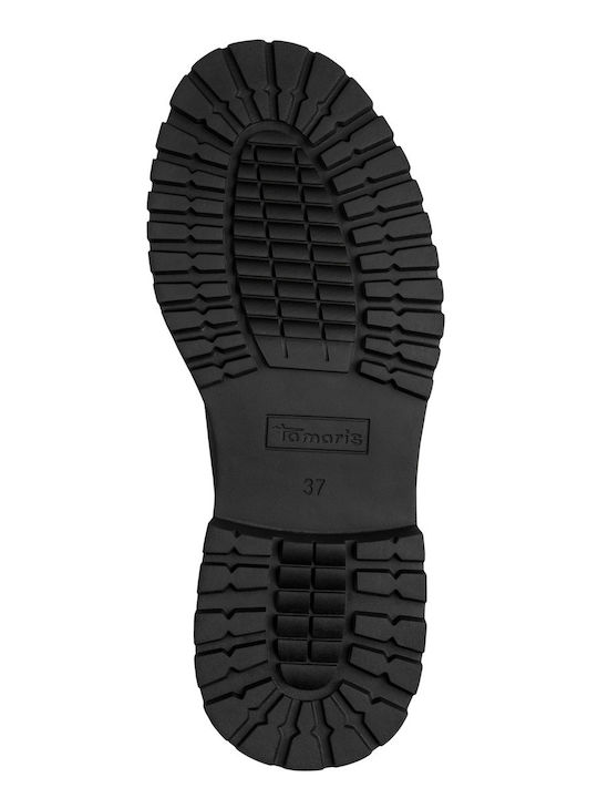 Leder Damen Mokassins in Schwarz Farbe