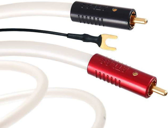 Atlas Cables Equator Achromatic Tt Cablu RCA de sex masculin - RCA de sex masculin 1m
