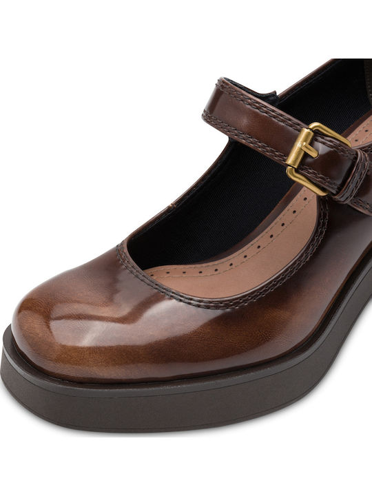 Brown Heels with Strap