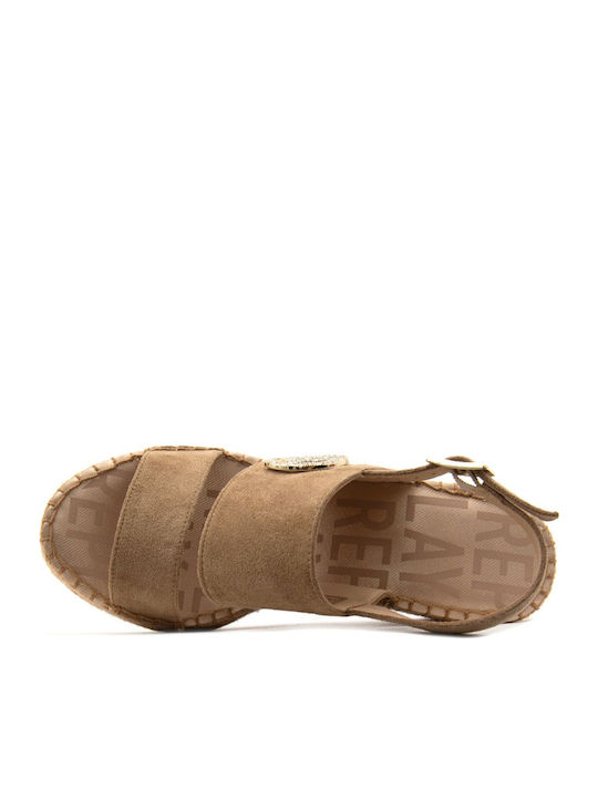 Susan Damenplattformen Beige