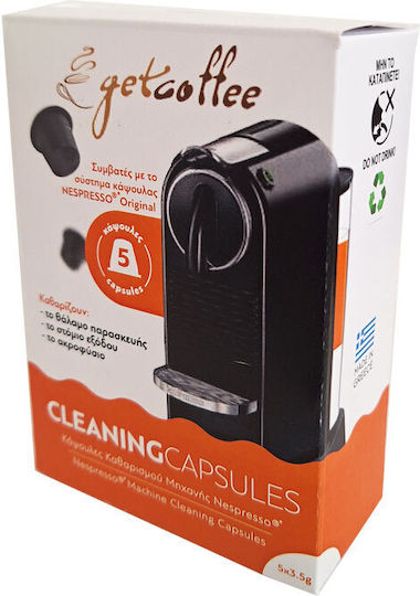 Nespresso Machine Cleaning Kit Getcoffee Big 2x5caps 1x Descaler 1lt