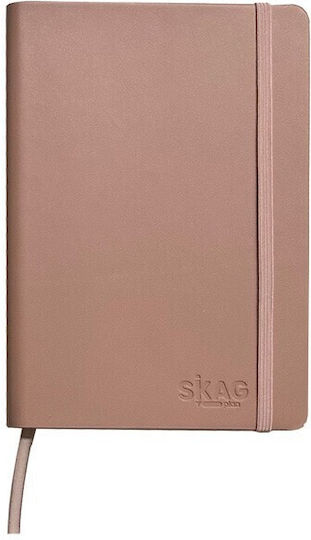 Skag Carnet 64 Foi A6 Cu dungi cu Elastic și Suport pentru Stilou (Culori diverse)