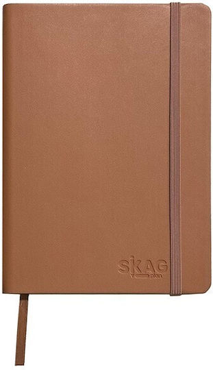 Skag Carnet 64 Foi A6 Cu dungi cu Elastic și Suport pentru Stilou (Culori diverse)