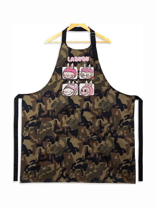 Koupakoupa Labubu Pink Ποδιά Κουζίνας Ροζ 31.5x20cm KP_30940_apron-army