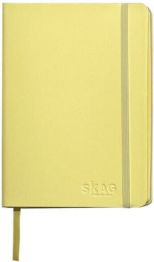 Skag Carnet 64 Foi A6 Cu dungi cu Elastic și Suport pentru Stilou (Culori diverse)