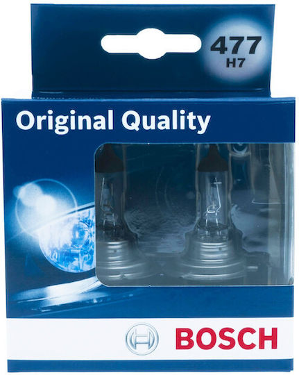 Bosch Крушки за автомобил H7 Халогенни 3200K Топло Бяло 12V 55W 2 броя