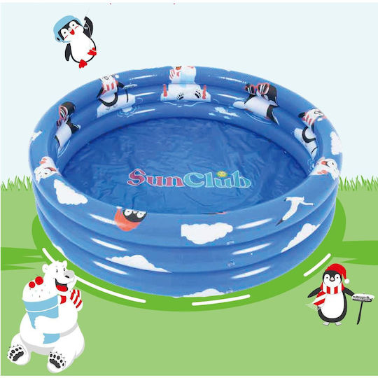Jilong Παιδική Στρογγυλή Πισίνα PVC 95lt Φουσκωτή Μπλε