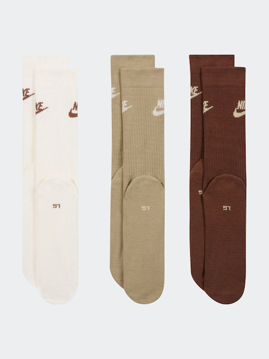Nike Everyday Essential Crew Socks Athletic Socks Brown 1 Pair