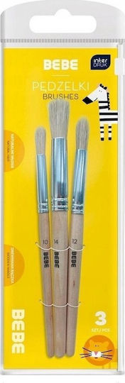 interDRUK Set Pensule de Pictură 3buc