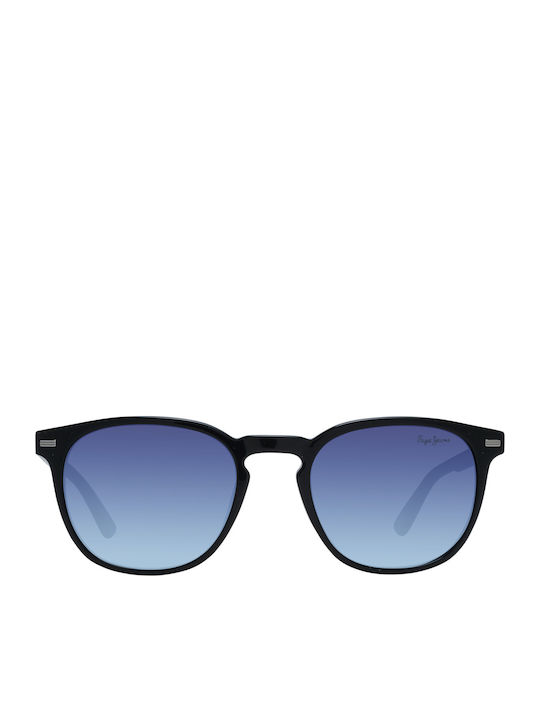 Pepe Jeans Unisex Ochelari de soare cu Negru Cadru și Albastru Degrade Lentilă PJ7406-080