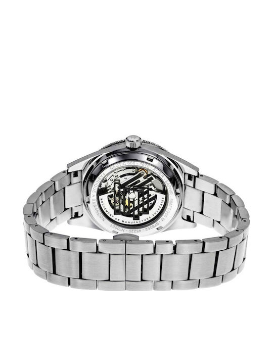 Lip Watches Мъжки Часовник Автоматичен с Сребърен Метална Гривна