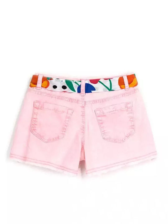 Șort/Salopetă Copii din Material Textil Roz