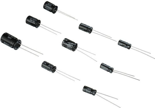 Bojack 24value Aluminum Electrolytic Capacitor Assortment Box Kit Range 0.1uf－1000uf 630 Pieces