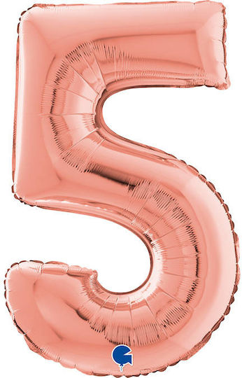 Ballons Zahlen Roségold 66 cm 26" 5