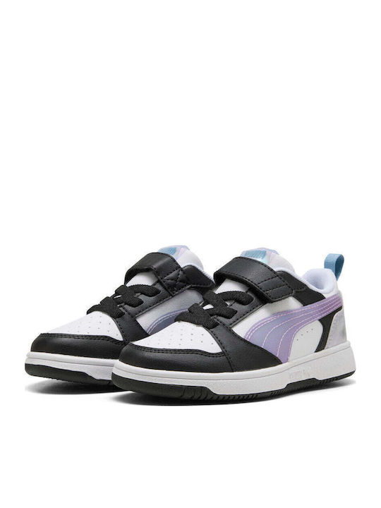 Rebound V6 Kids Sneakers with Hoop & Loop Closure Lilac