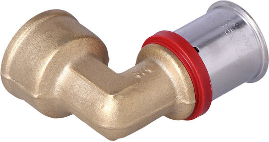 90° Месингова Гъвкава Глава Gw Ultrapress 25 Rp3/4"