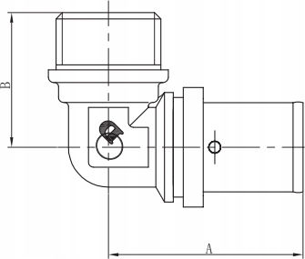 Pex Elbow 32x1 Gz Crimped Press Fitting