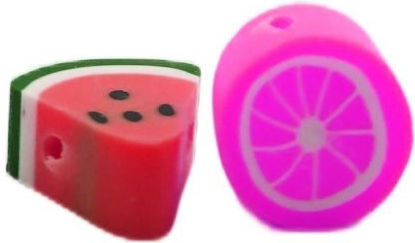 Fimo Mărgele Fructe Multicolore 10mm 10buc 12-01
