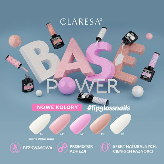 Claresa Power Base 13 Base Coat / Top Coat for Simple Nail Polishes