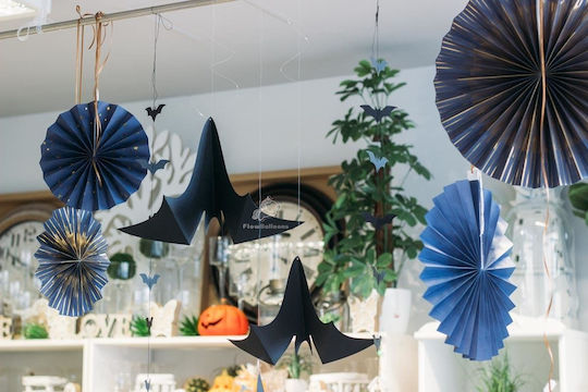 PartyDeco Bats Κρεμαστό Διακοσμητικό για Party Halloween σε Μαύρο χρώμα 3τμχ