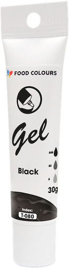 Food Colours Χρώμα Ζαχαροπλαστικής σε Μορφή Gel Μαύρο 30gr Σωληνάριο