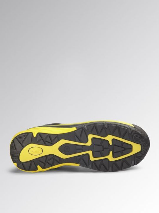 Utility Diadora Waterproof Safety Shoe Black Yellow Vortex Da2 Low S3S SC SR HRO ESD EN ISO 20345:2022 182042