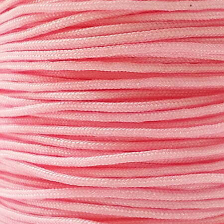 Synthetic Braided Macrame Peach Laces 1mm 50m 13-04