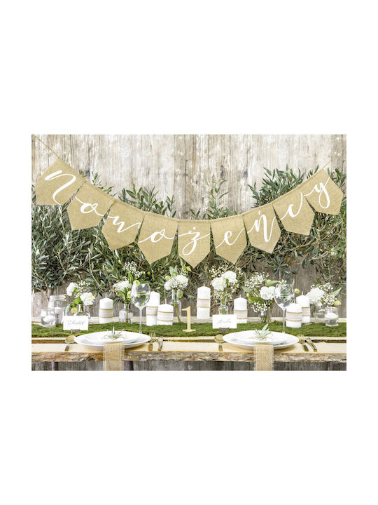 PartyDeco Декоративна Свещ Бял 1бр