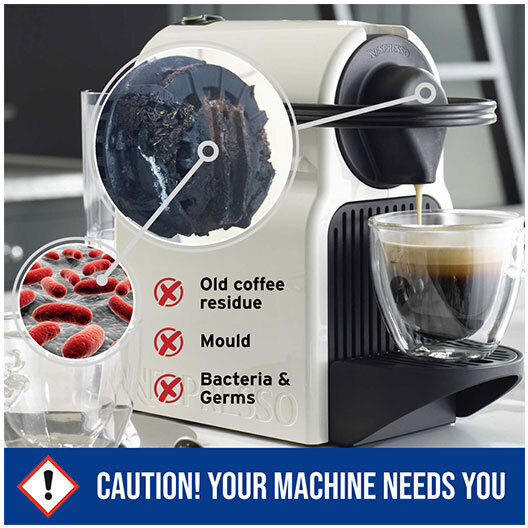 Nespresso Machine Cleaning Kit 5 Caps Getcoffee 1x Cafffenu Descaler 200ml
