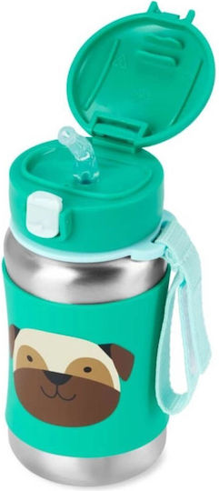Skip Hop Kids Water Bottle Stainless Steel with Straw 350ml