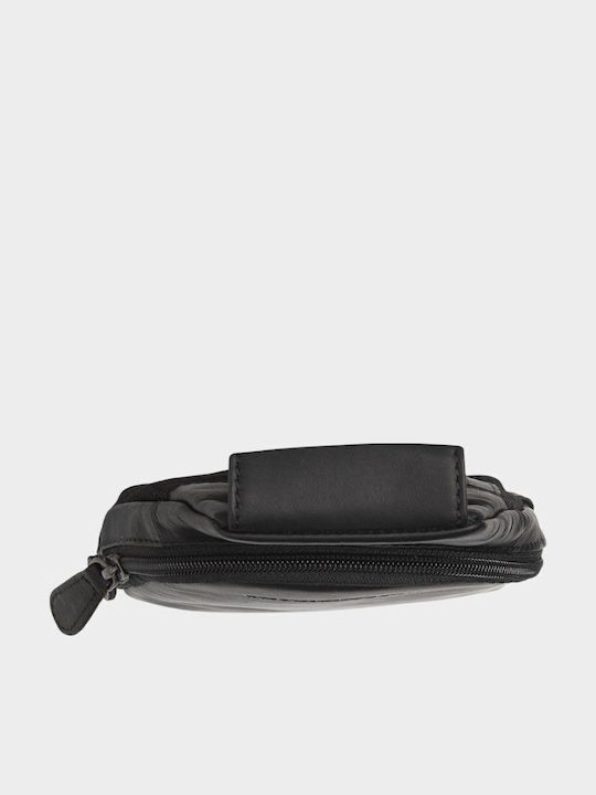 Piele Geantă pentru bărbați De umăr / tip crossbody Neagră 1018235