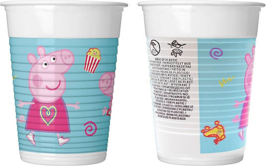 Procos Πλαστικά Ποτήρια Peppa Pig Messy Play Ποτήρι για Party 8τμχ