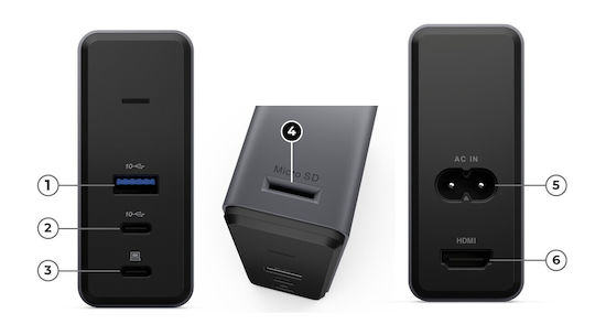 Lenovo Gan Powered X9 USB-C Docking Station με HDMI 4K PD Μαύρο