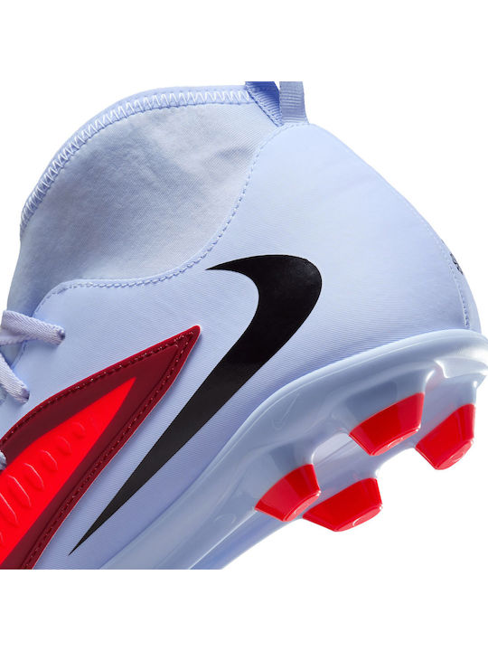 Nike Phantom 6 High Club Football Shoes with Cleats Blue