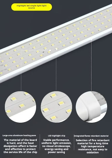 Φωτιστικό Πάγκου Κουζίνας LED 18W Kühles Weiß 60cm.