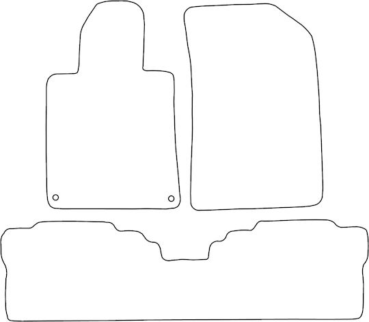 Set Velours Fußmatten Passend Für Peugeot 508 I 2010-2018 Mit Schwarzem Kanten