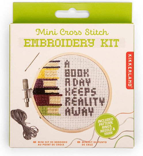 Cărți Kikkerland Mini Broderie Punct Cruc GG271