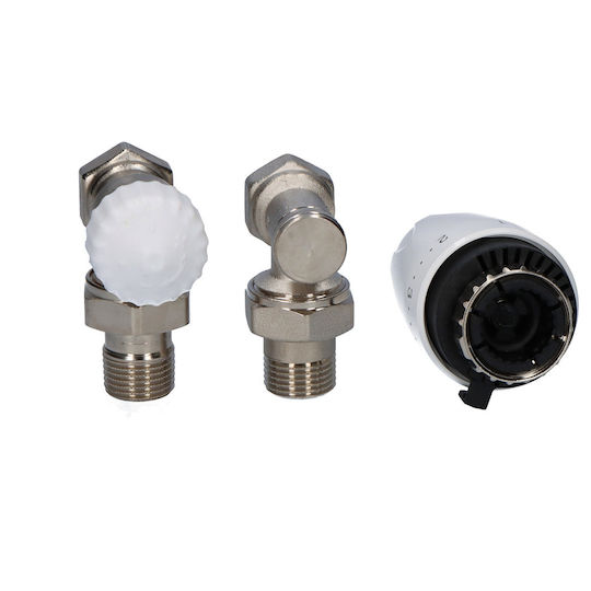 Thermostatic Set Dx Head Calypso Exact Angled Thermostatic Valve Raditec Dn15 Angled Return Valve
