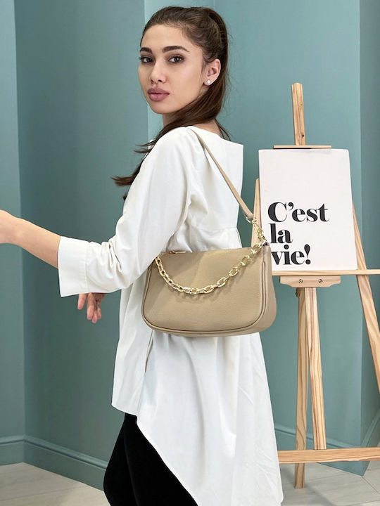 Leather Women's Bag Crossbody Purple