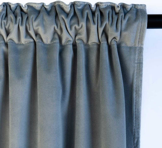 Cotton Market Συσκότισης με Τρέσα Γκρι 140x250εκ.