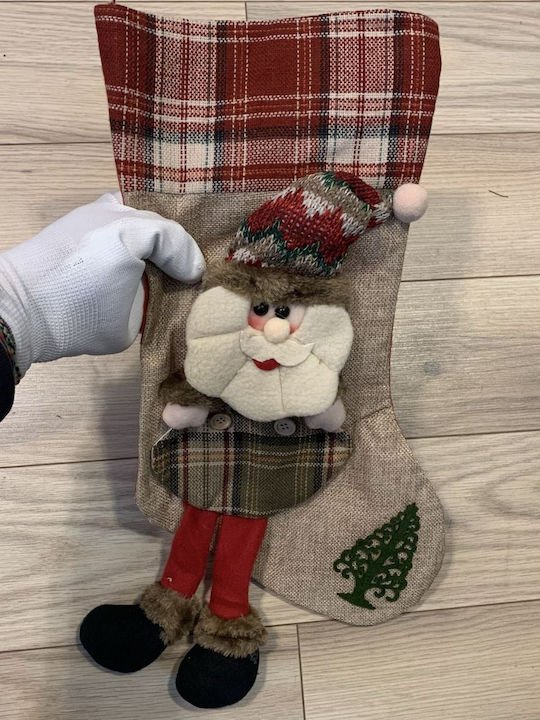 Dekorativer Geschenkstiefel Strend Pro Xmj015 Weihnachtsmann 50 cm