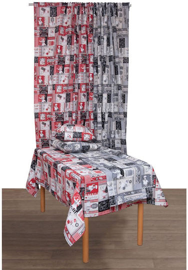 Viopros Chef Weihnachtsdekoratives Kissen Quadratisch Mehrfarbig 45x45cm