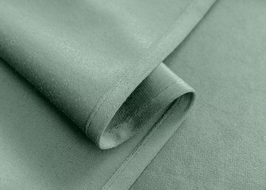 Cotton Market Perdea de Întunecare cu Capse Verde 140x250cm