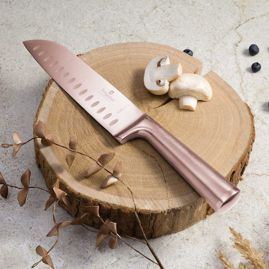 Berlinger Haus Rose Santoku Messer aus Rostfreiem Stahl 17,5cm