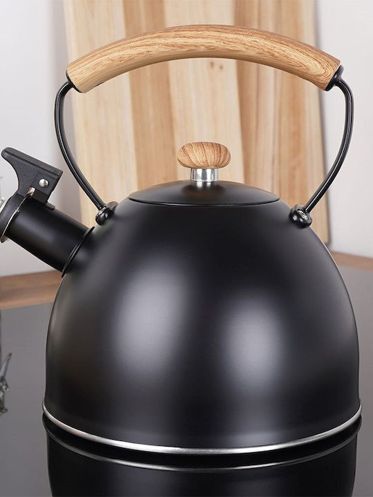 Vilde Βραστήρας με Κούπα Ανοξείδωτος Μαύρη 2500ml