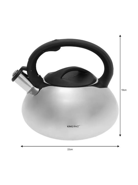 KING Hoff Βραστήρας Ανοξείδωτος Ασημί 3000ml