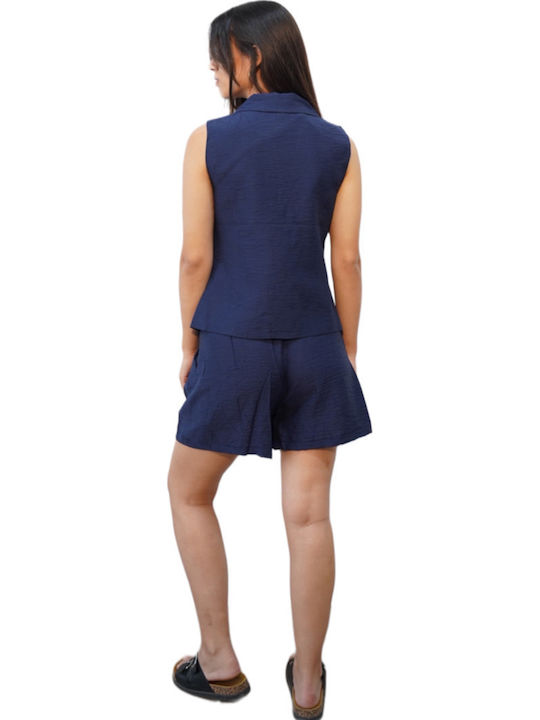 Damen-Set mit Bermuda Blau
