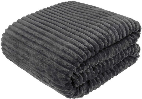 Cotton Market Одеяло Флийс Единично 170x210см. Сив